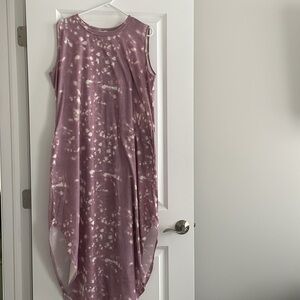 Lavender maxi dress XXL with pockets